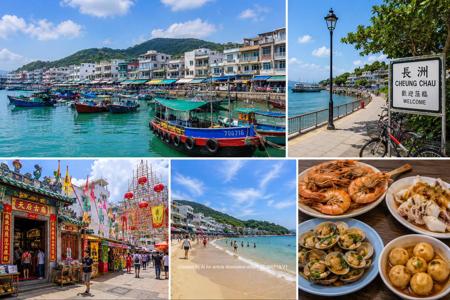 เที่ยวเกาะ Cheung Chau ฮ่องกง — ทริปวันเดียวเกาะประมง หาด และของกินทะเล