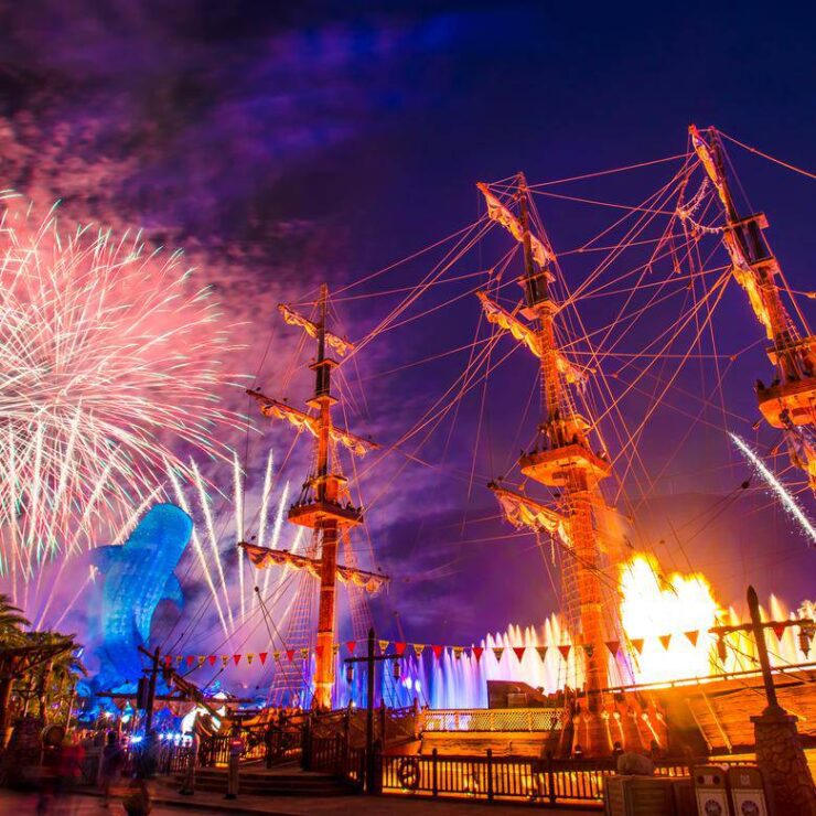 รีวิวโชว์กลางคืน Chimelong Ocean Kingdom — พาเหรด น้ำพุ และพลุที่ห้ามพลาด